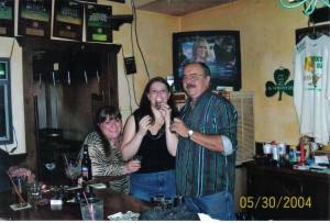 My first legal shot with my parents. (Isn't my mom short and adorable?)
