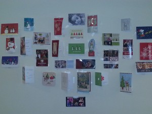 Christmas Card Wall and a Giveaway