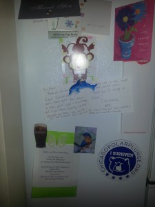 The art of Lillian Connelly on my fridge