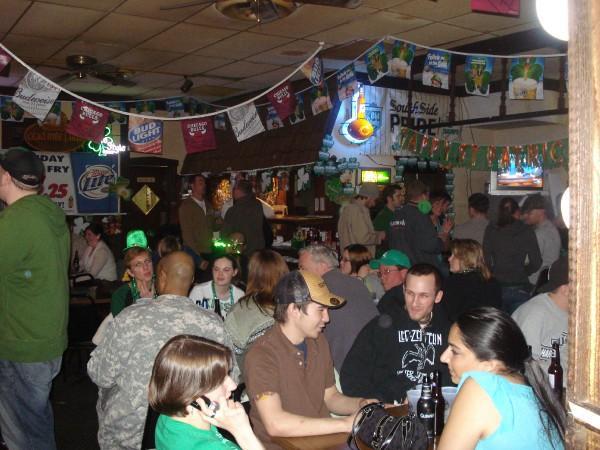 Bars on St. Patrick's Day get pretty crowded...