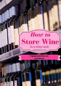 Store sloped shoulder wine bottled backwards to keep them from falling off your wine rack. For magnums of wine, you may need to get creative.