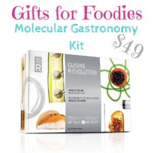 Gifts for foodies: molecular gastronomy kit $49