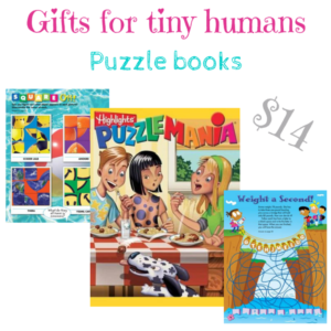 gifts for tiny humans, puzzle books - Puzzlemania $14