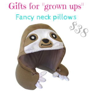 Gifts for "grown ups" sloth neck pillow - $38