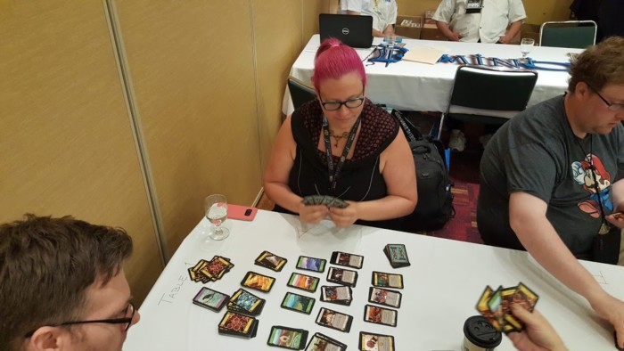 I played in a Dominion Tournament at GenCon. I lost, but I had lots of fun!